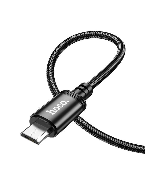 Kabel USB A do Micro USB Hoco 2,4A 2 m X89 czarny