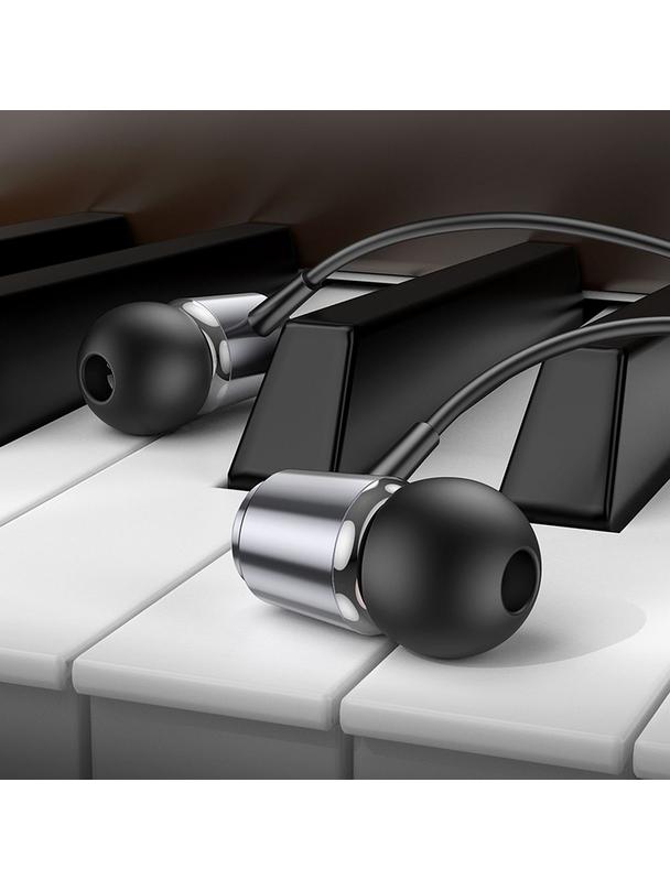 Słuchawki przewodowe douszne Jack 3,5 mm Hoco M108 szare