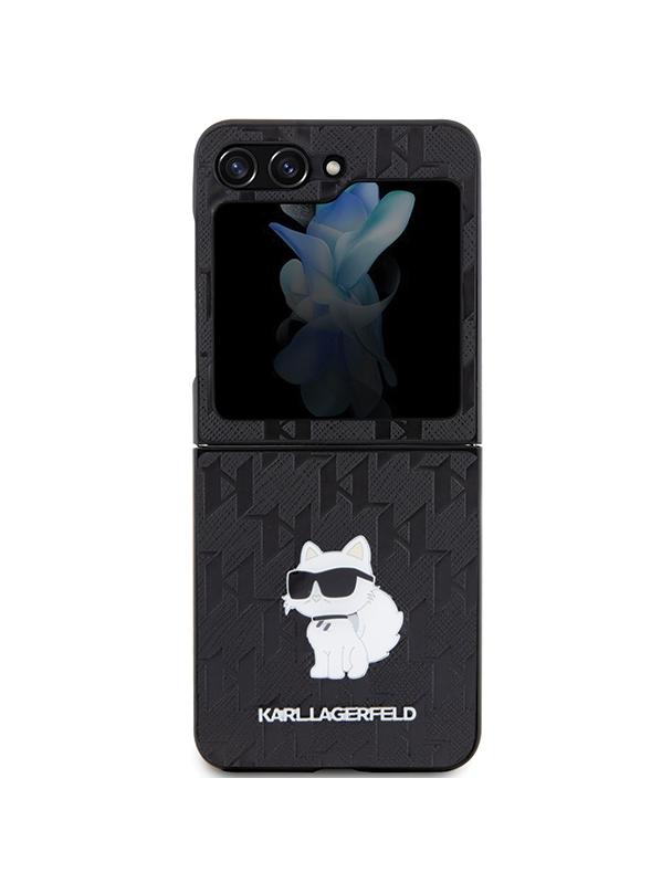KARL LAGERFELD futerał do SAMSUNG Z Flip 5 KLHCZF5SAPCHNPK (Saffiano Mono Choupette PIN) czarny