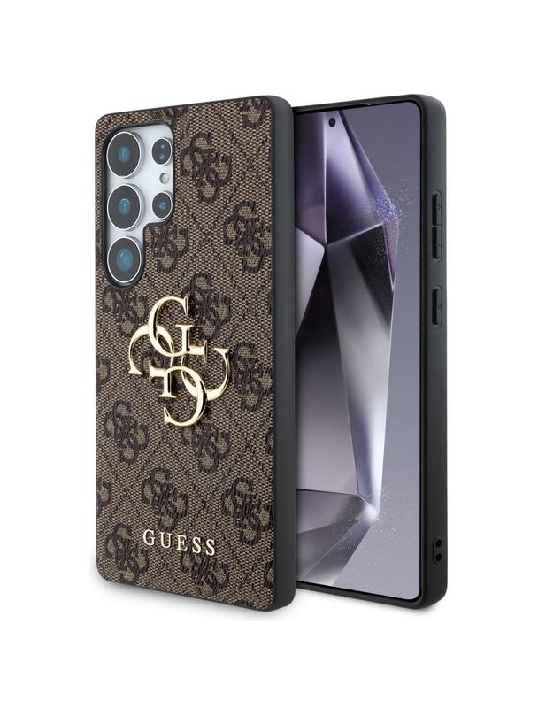 GUESS futerał do SAMSUNG S25 Ultra GUHCS25L4GMGBR (4G PU Big Logo) brązowy