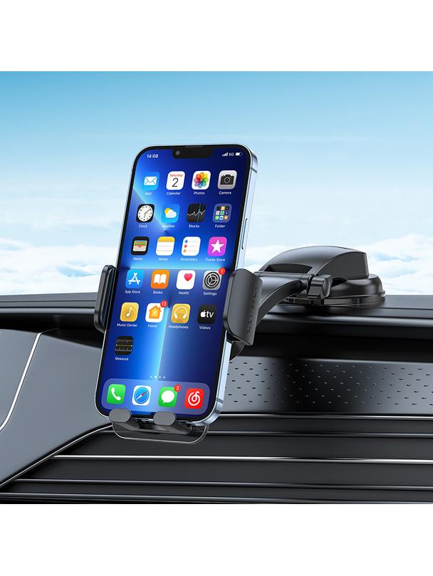 Uchwyt na telefon do samochodu uniwersalny Hoco do szyby / deski CA118 czarny