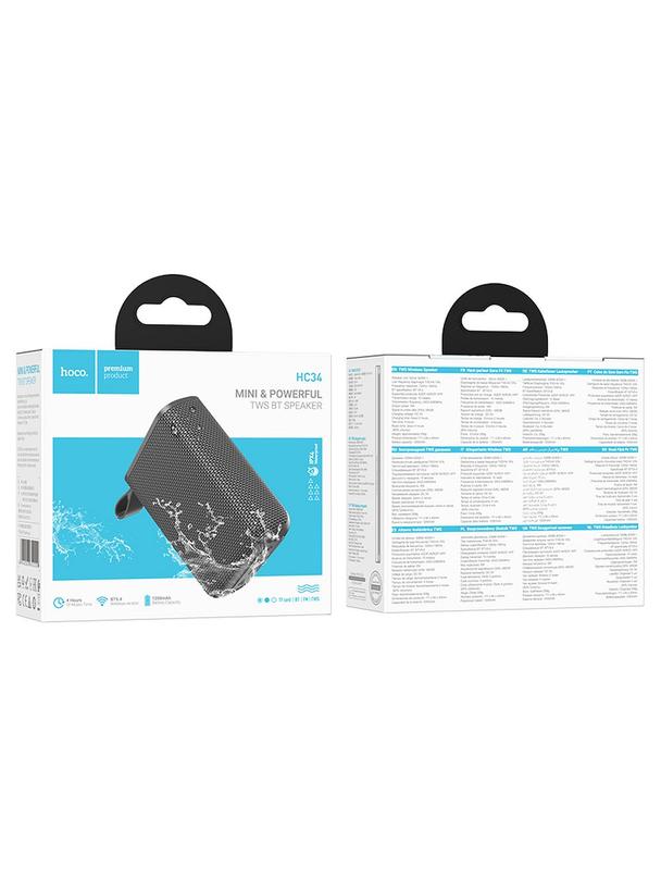 Głośnik bluetooth 5W 4h Hoco HC34 szary