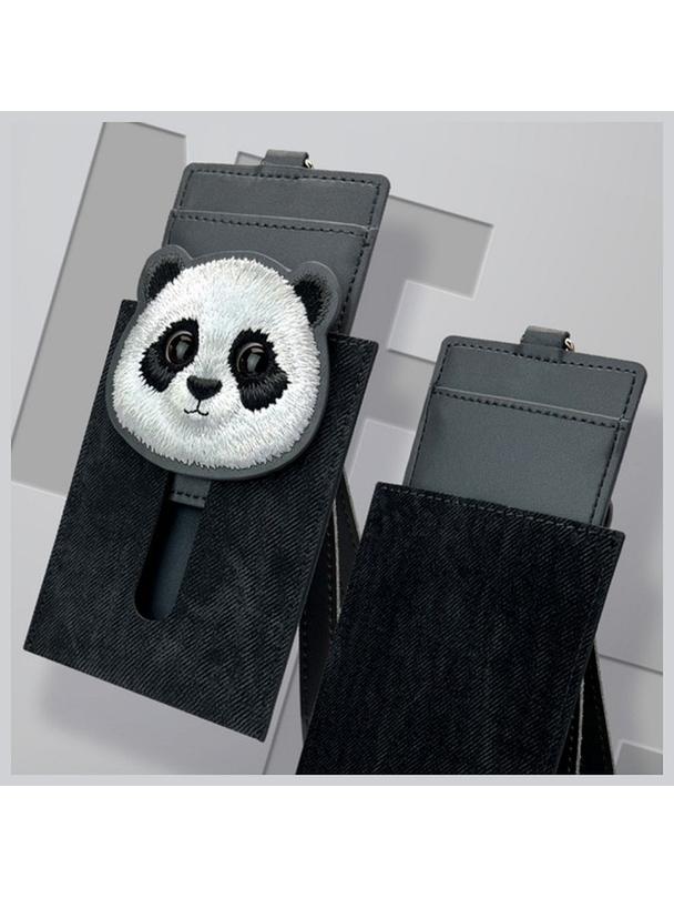 NIMMY portfel na karty BIG EYED PET 2.0 Panda czarny