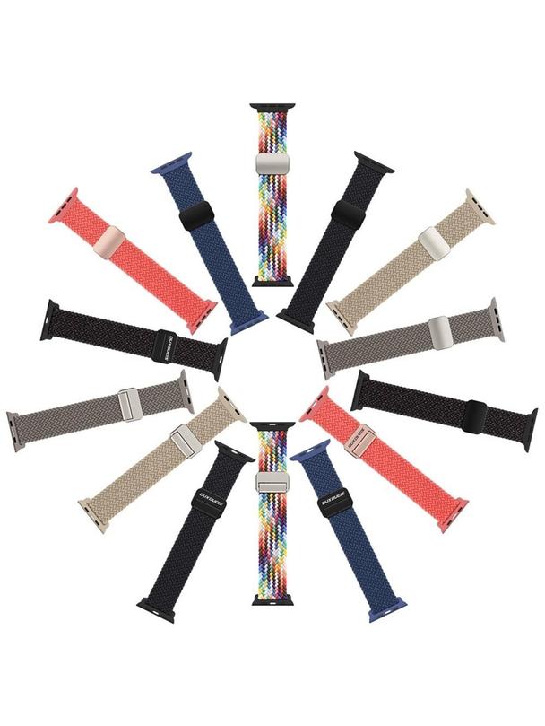 DUX DUCIS pasek MIXTURE PRO pleciony do Apple Watch 38 / 40 / 41 mm guava