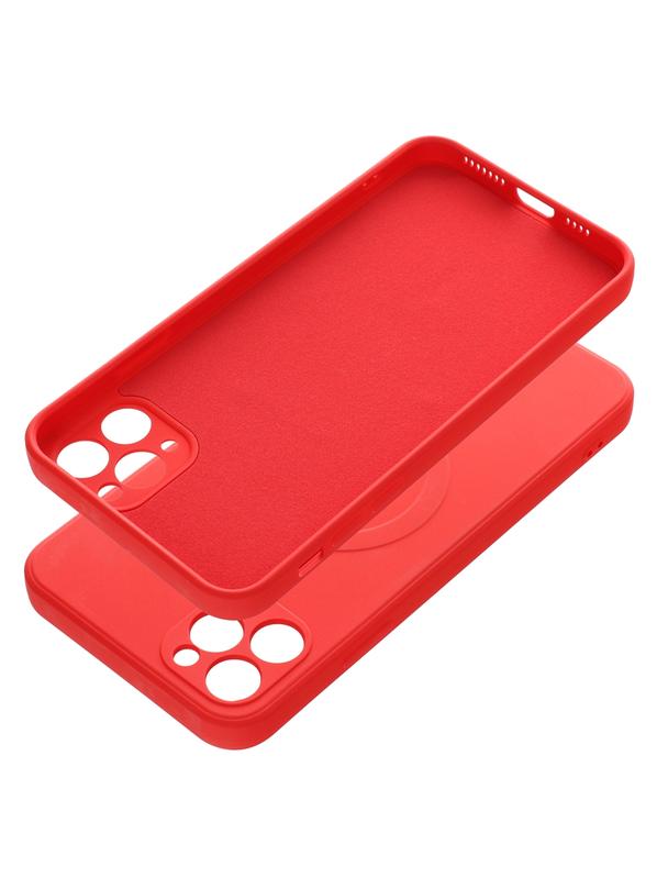 Futerał SILICONE MAG COVER kompatybilny z MagSafe do IPHONE 11 Pro Max czerwony