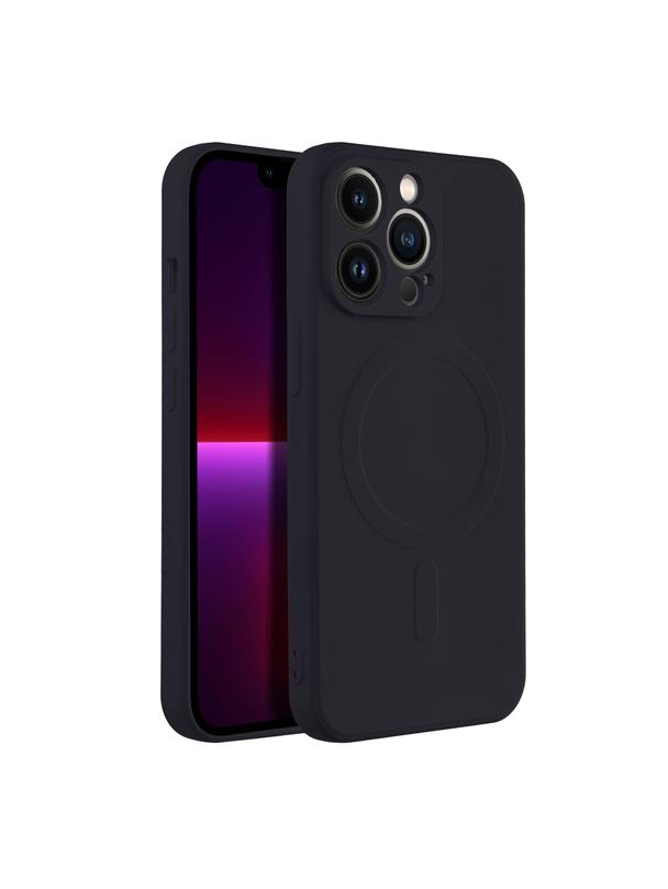 Futerał SILICONE MAG COVER kompatybilny z MagSafe do IPHONE 13 Pro czarny