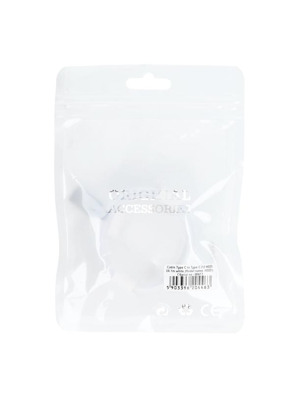 Kabel USB C do USB C PD 40W HD23 1 m HD23 biały