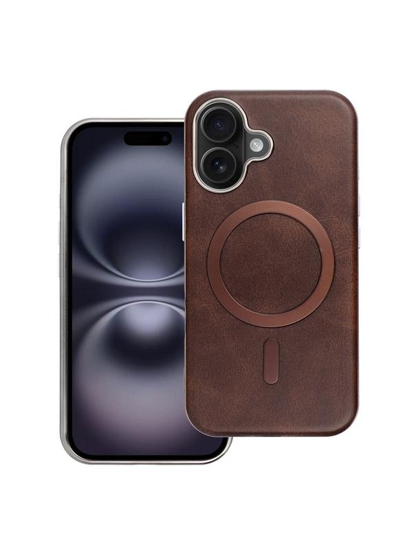 Futerał GENTLEMAN MAG COVER kompatybilny z MagSafe do IPHONE 15 PRO MAX brązowy