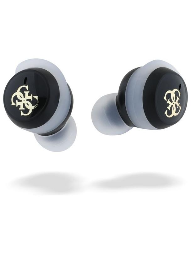 GUESS słuchawki bezprzewodowe bluetooth TWS GUTWSJ144ESK (Mini Iridescent 4G Printed Logo) czarne