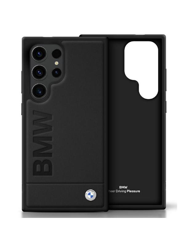 BMW futerał do SAMSUNG S25 Ultra BMHCS25LSLLBK (Sign Leather Hot Stamp Logo) black