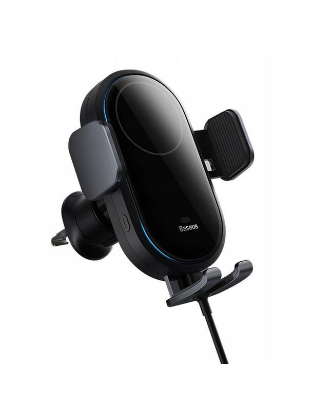 BASEUS uchwyt samochodowy indukcyjny automatyczny do kratki kompatybilny z MagSafe 15W BS-CM020 czarny