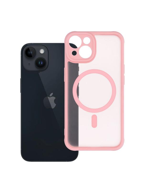 Futerał do iPhone 14 Full Matte Mag Cover zgodny z MagSafe jasnoróżowy