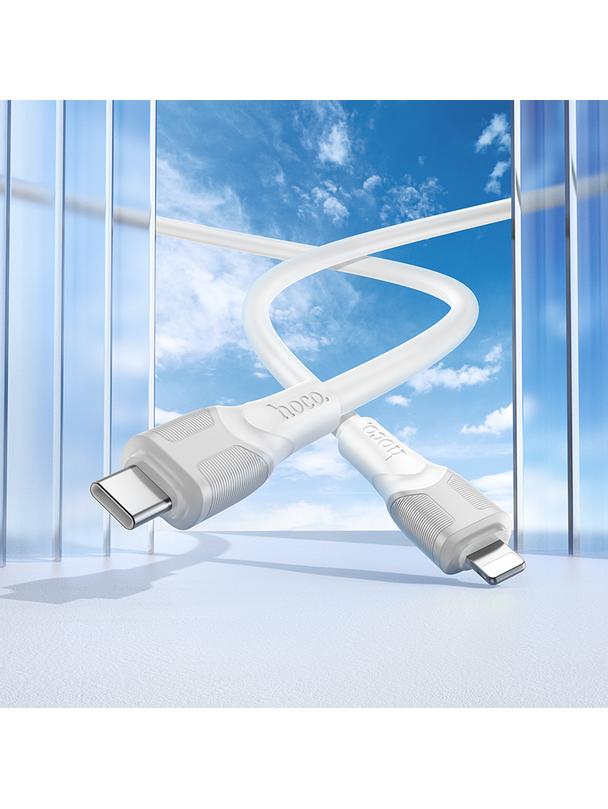 Kabel USB C do Lightning Hoco PD 27W 3 m X106 biały