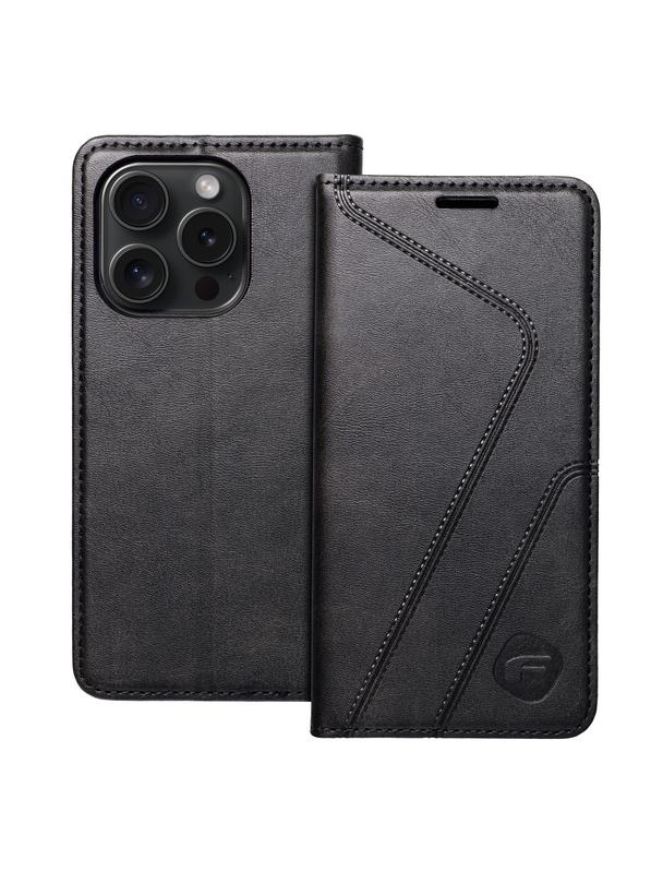Pokrowiec na iPhone 15 PRO Forcell F-Protect RFID Blocker Book czarny