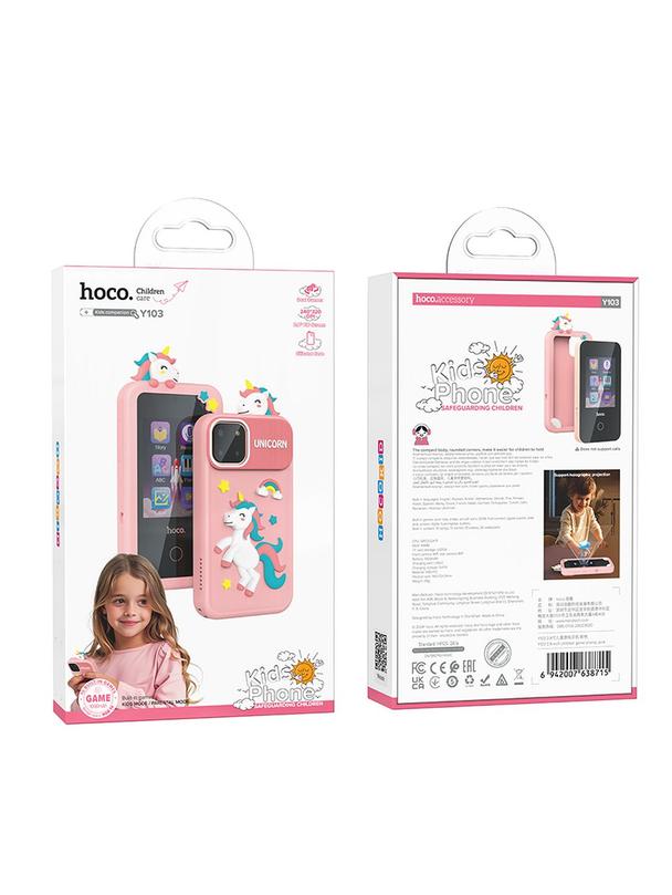 Telefon dla dzieci 2,8" Hoco Y103 różowy