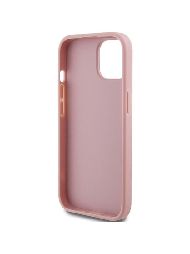 GUESS futerał do IPHONE 15 GUHCP15SHG4SGP (Fixed Glitter Big 4G) różowy