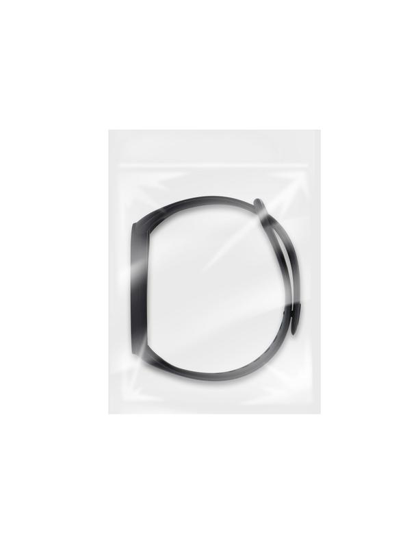 Pasek silikonowy do XIAOMI Mi Band 5 / 6 / 7 czarny (01)