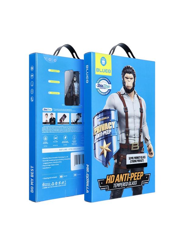 Szkło Hartowane 5D Mr. Monkey Glass - do Samsung Galaxy S26 Plus czarny (Strong Privacy)