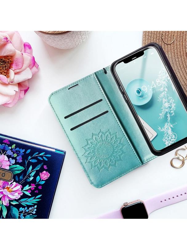 Kabura MEZZO Book do SAMSUNG A12 / M12 mandala zielony