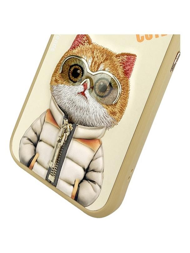 NIMMY futerał COOL&CUTE 2.0 Cat do IPHONE 15 Pro Max khaki