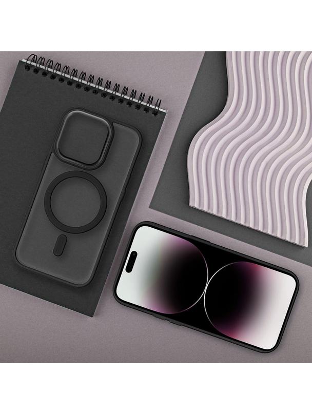 Futerał MATTE MAG COVER kompatybilny z MagSafe do IPHONE 14 czarny
