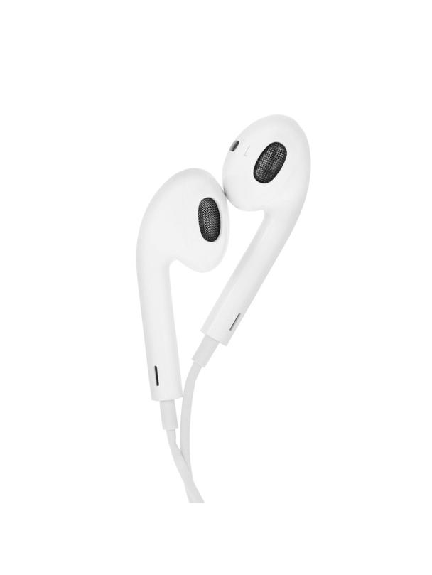 Słuchawki przewodowe Lightning z mikrofonem NEW BOX HR-ME25 białe