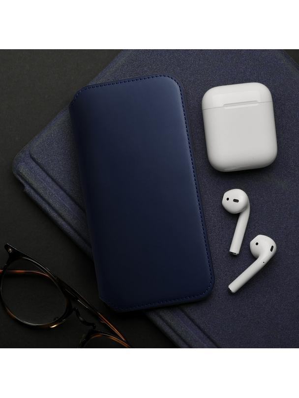 Kabura DUAL POCKET Book do XIAOMI Redmi Note 14 5G granatowy