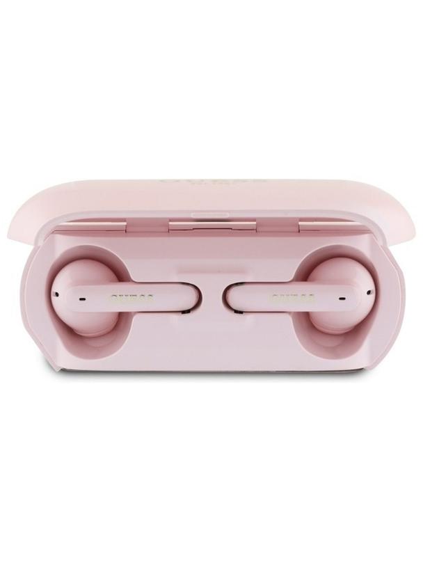 GUESS słuchawki bezprzewodowe bluetooth TWS GUTWSC2MCDSP (Elongated Metallic Classic Printed Logo) różowe