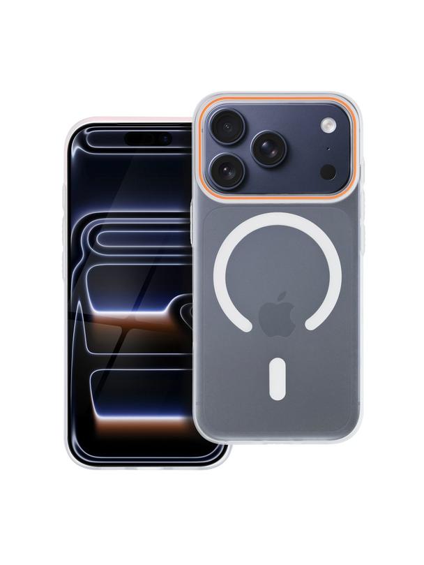 Futerał GO ORANGE kompatybilny z MagSafe do IPHONE 17 Air transparentny