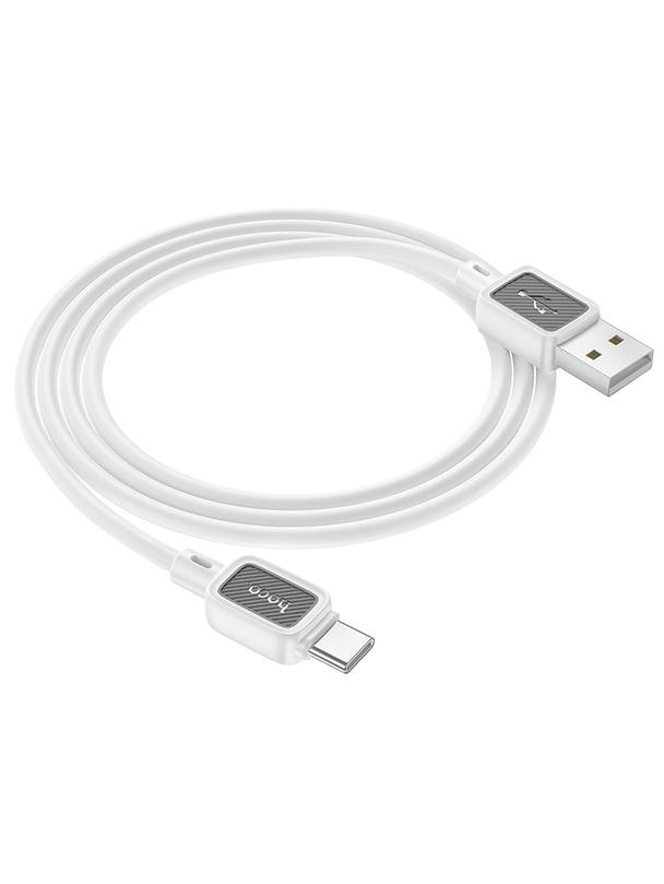 Kabel USB A do USB C Hoco 3A 1 m X108 biały