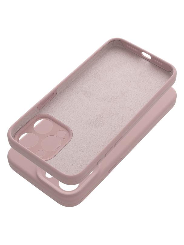 Futerał SILICONE 2mm do IPHONE 15 Pro Max pudrowy róż