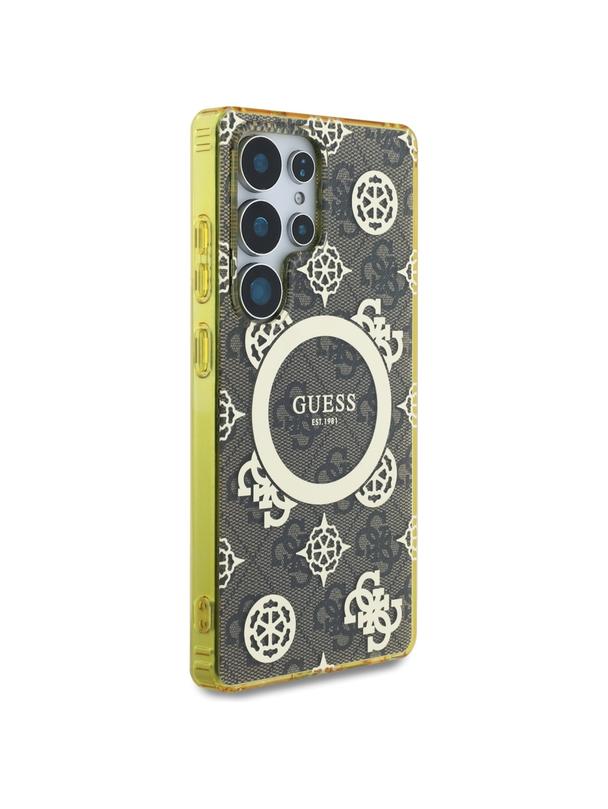 GUESS futerał do SAMSUNG S25 Ultra GUHMS25LH4PYEEK (Magnetic IML Peony on 4G Background) czarny