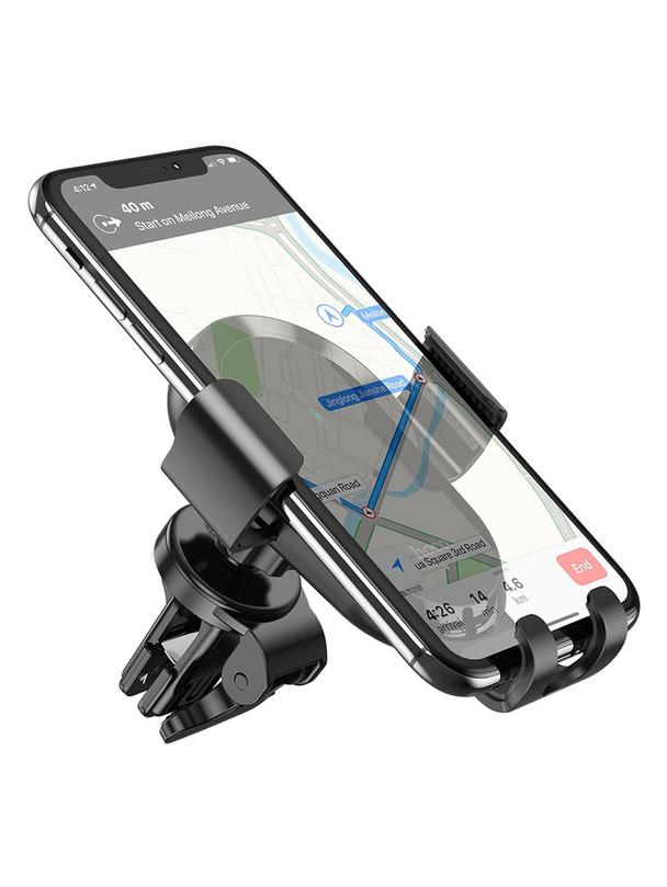 Uchwyt na telefon do samochodu indukcyjny Hoco 15 W do kratki CA105 czarny