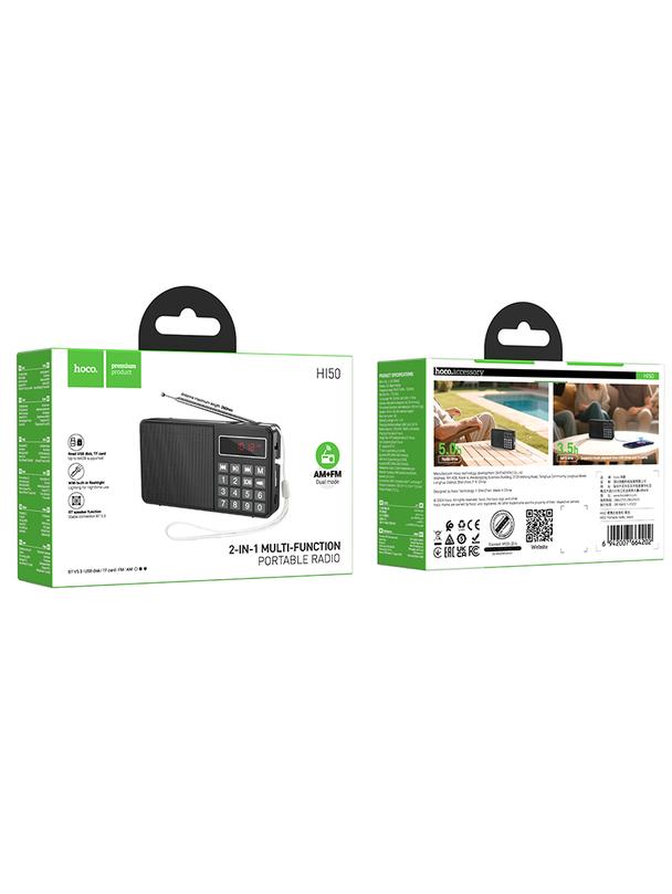 Radio przenośne Hoco HI50 czarne
