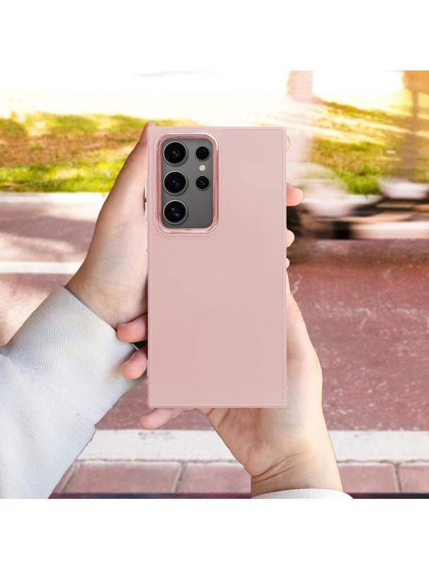 Futerał FRAME do SAMSUNG A12 / M12 pudrowy róż