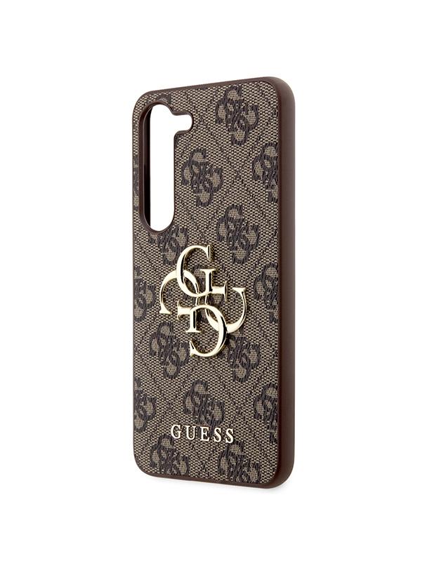 GUESS futerał do SAMSUNG S24 Plus GUHCS24M4GMGBR (Leather 4G Metal Logo) brązowy
