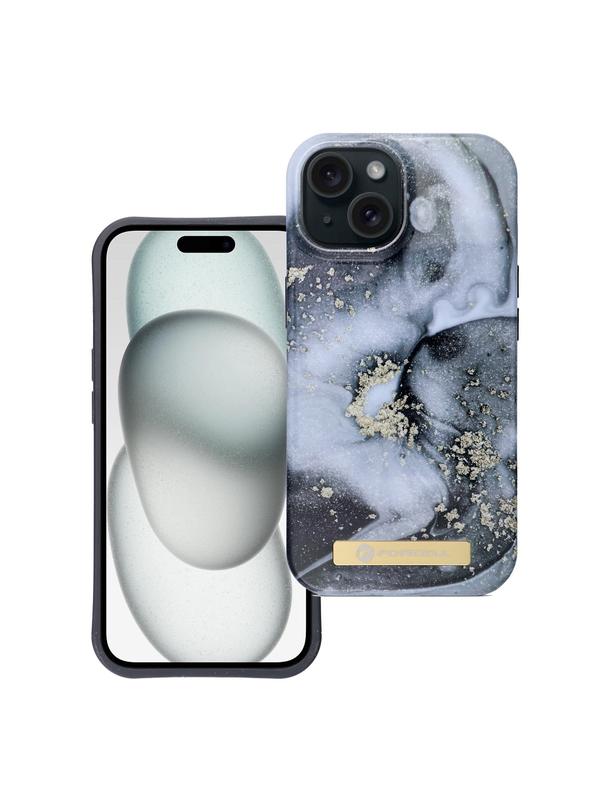 Etui na iPhone 15 Forcell F-Protect Mirage zgodny z MagSafe marble mist