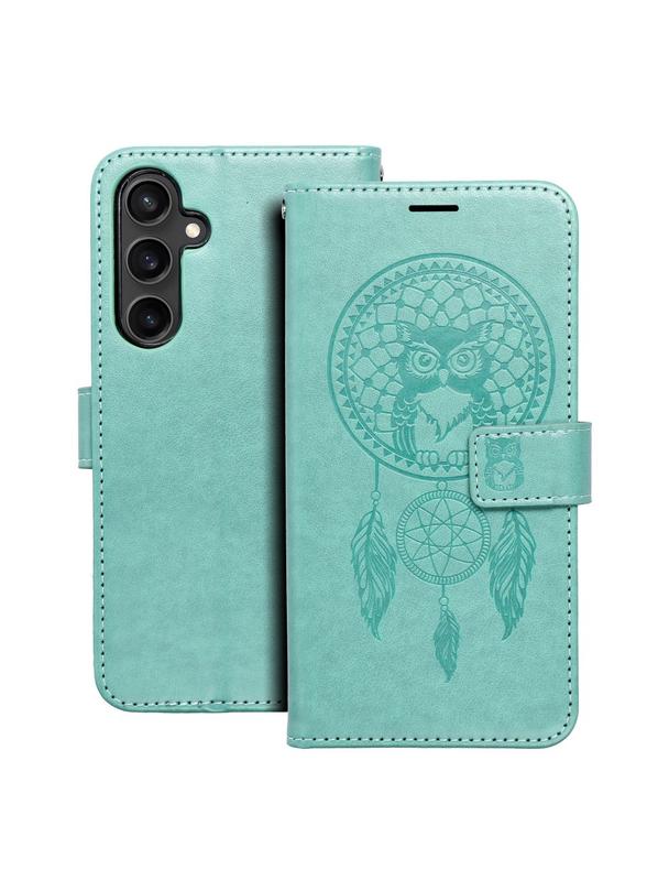 Kabura MEZZO Book do SAMSUNG S23 FE łapacz snów zielony
