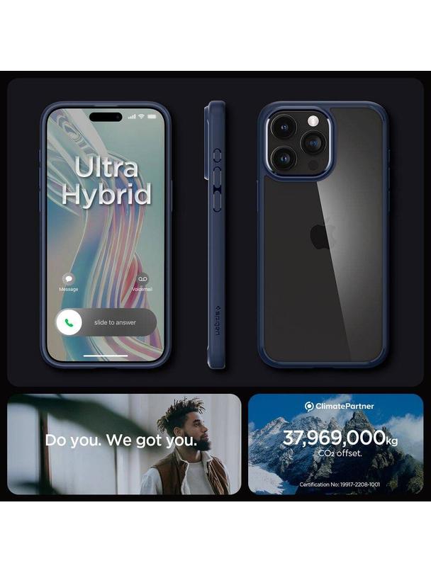 SPIGEN futerał ULTRA HYBRID do IPHONE 16 Pro Max navy blue