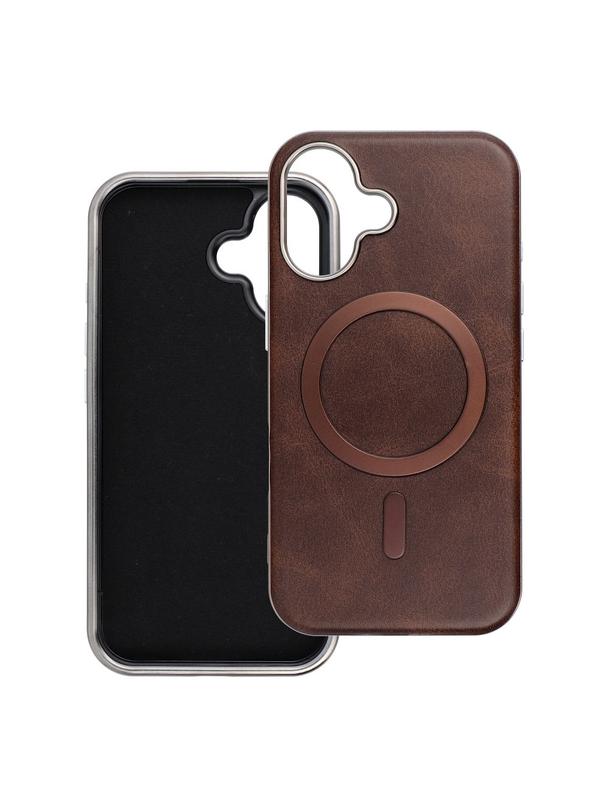 Futerał GENTLEMAN MAG COVER kompatybilny z MagSafe do IPHONE 16 brązowy