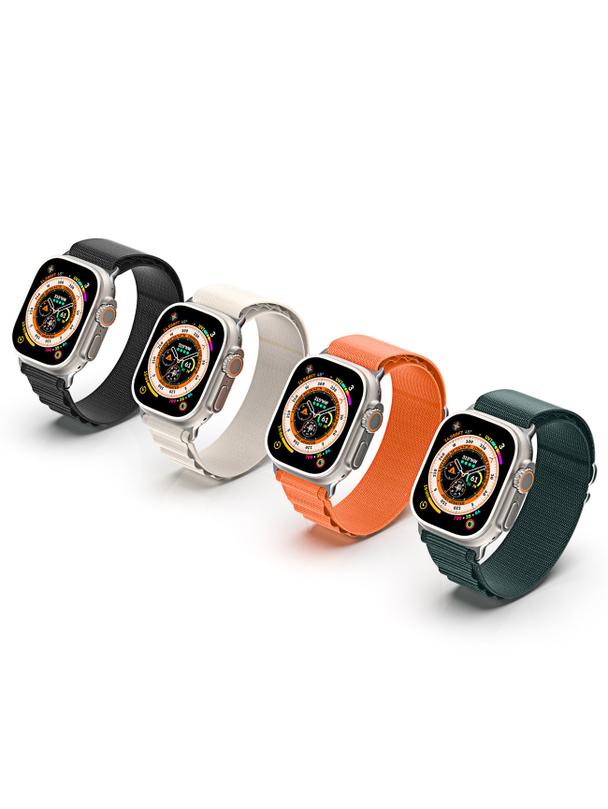 DUX DUCIS pasek GS nylonowy do Apple Watch 38 / 40 / 41 mm platynowy