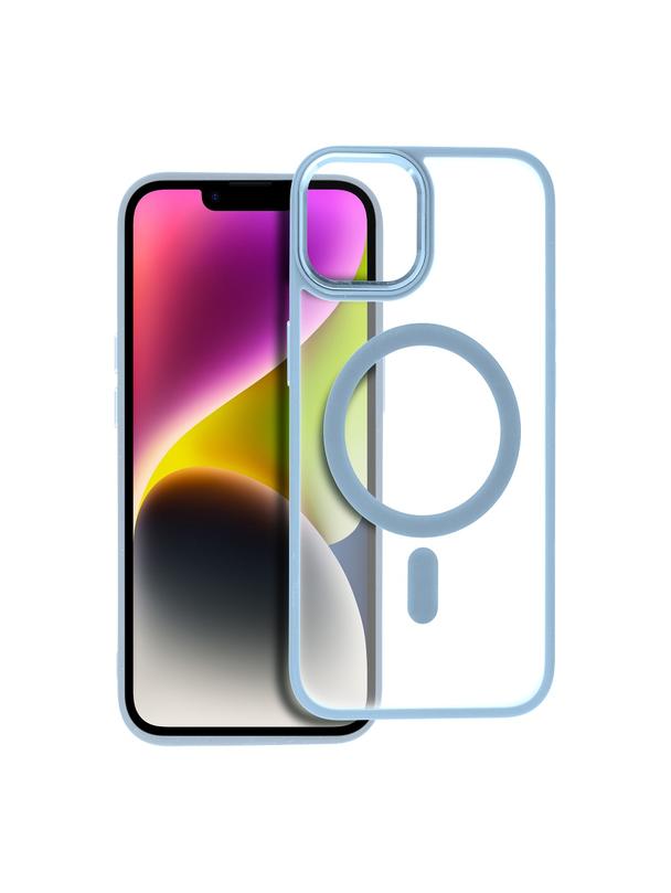 Futerał MATTE MAG COVER kompatybilny z MagSafe do IPHONE 14 niebieski