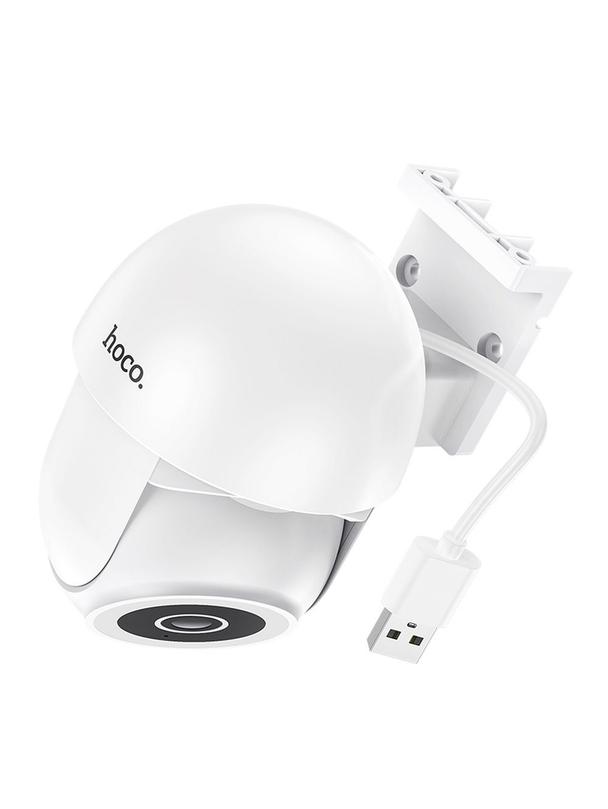 Kamera zewnętrzna Hoco 3MP Full HD Wi-Fi D2 biała