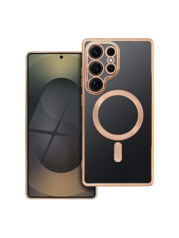 Futerał ELECTRO MAG COVER kompatybilny z MagSafe do SAMSUNG S25 Ultra złoty