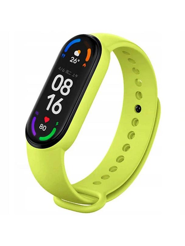 Pasek silikonowy do XIAOMI Mi Band 5 / 6 / 7 zielony (05)