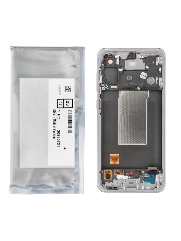 ServicePack Wyświetlacz LCD do SAMSUNG A56 5G A566B Pink GH82-36829D