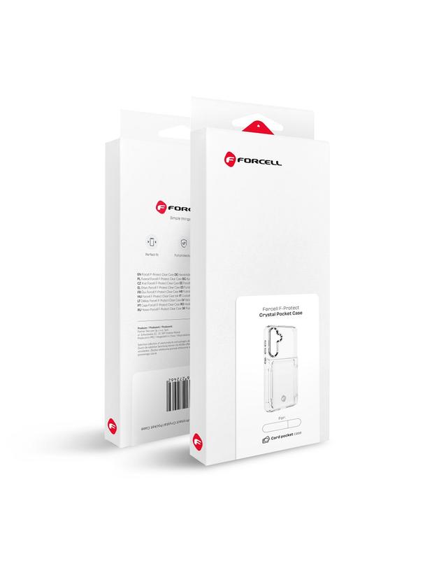 Etui na Samsung S24 PLUS Forcell F-Protect Crystal Pocket transparentne