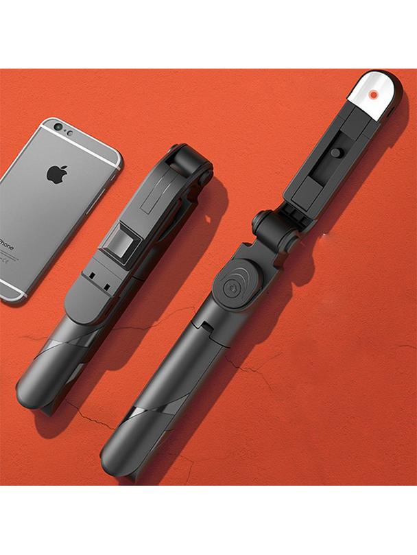 Uchwyt selfie z pilotem bezprzewodowym tripod R1S czarny