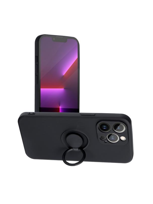 Futerał SILICONE RING do IPHONE 12 Pro Max czarny
