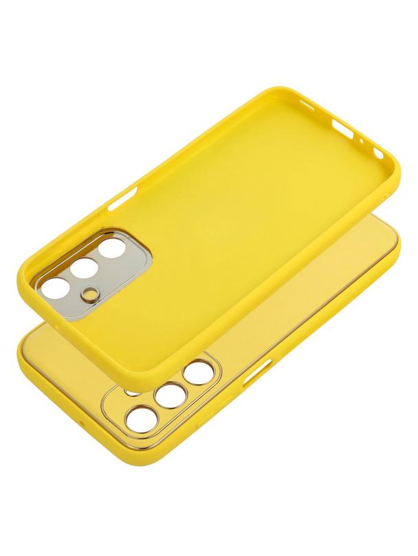 Futerał LEATHER CASE skórzany do SAMSUNG A25 5G żółty